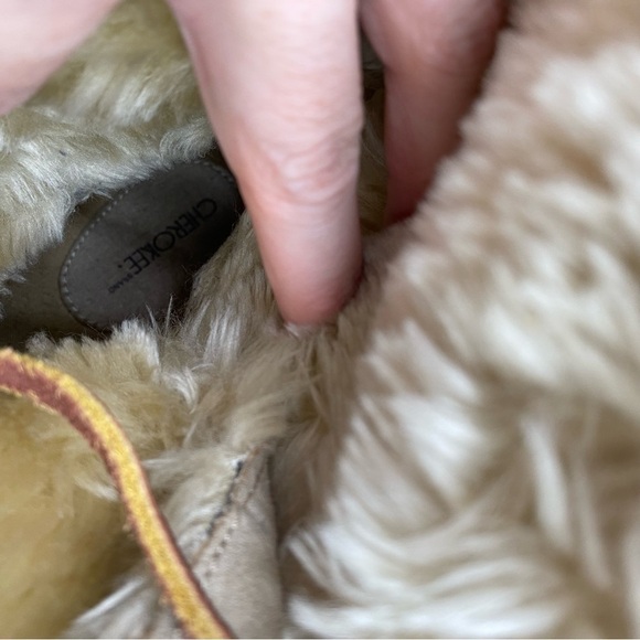 Cherokee‎ Leather Faux Fur Fuzzy Lined Full Lace Up Winter Eskimo Boots Size 7 - Picture 8 of 9